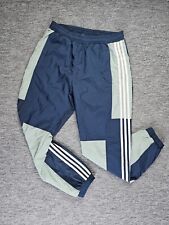 Pantalones de pista Adidas para hombre talla M ligeros bloque de colores años 90 traje traksuit malla de nailon segunda mano  Embacar hacia Argentina