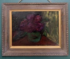 Used, Antique French Impressionist Floral Oil On Board Painting In Oak Frame for sale  Shipping to South Africa