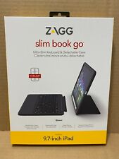 Capa teclado Zagg Slim Book Go para iPad 9,7 polegadas 6ª geração 2018 preta, usado comprar usado  Enviando para Brazil