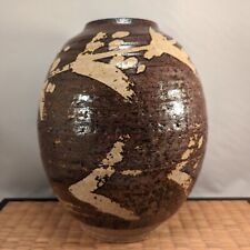 Vintage Japanese MASHIKO Studio Pottery Hamada Shoji Style Sugar Cane Vase Japan for sale  Shipping to South Africa