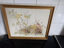 Vintage print hedgehogs for sale  Shipping to Ireland