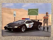 Pôster Lamborghini Countach California Highway Patrol 21"x32" 1989 comprar usado  Enviando para Brazil