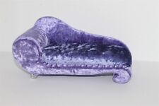 Barbie Fashion Fever Purple Velvet Chaise Sofa Couch Mattel Doll House Furniture, used for sale  Shipping to South Africa