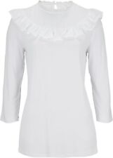 Shirt Gr. 36/38 Weiß Damenshirt Hemd Top Bluse Tunika Oberteil Neu myynnissä  Leverans till Finland