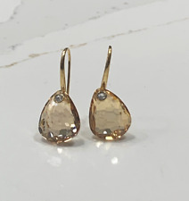 GENUINE Swan Signed SWAROVSKI "Parallele" Golden Shadow Earrings - #5192315 for sale  Shipping to South Africa
