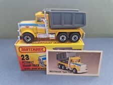 Matchbox peterbilt quarry for sale  UK