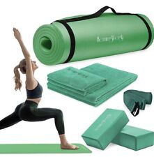 Tapete de ioga HemingWeigh grosso, conjunto de ioga para exercícios em casa, tapete de ioga de 1/2 polegada de espessura comprar usado  Enviando para Brazil