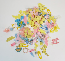 100+ Pieces Vintage Baby Shower Cupcake Favors Decorations Cake Toppers Favors, used for sale  Shipping to South Africa
