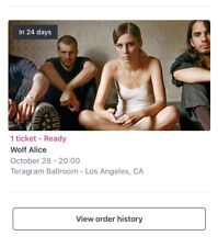 Wolf alice concert for sale  Los Angeles