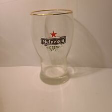Heineken Beer Glass 0.5L Tulip Crystal Gold Rim, cup glass Barware bar for sale  Canada