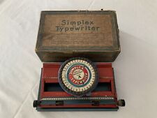 Vintage simplex typewriter. for sale  RICKMANSWORTH