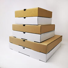 "Cajas lisas de pizza Kraft/blancas plegables diseño de flauta electrónica caja para llevar 7"" 9"" 12""" segunda mano  Embacar hacia Mexico