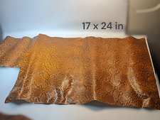 PELE DE COBRA COURO SINTÉTICO VINIL tecido remanescente artesanato remendo 17 x 24 em FSM comprar usado  Enviando para Brazil