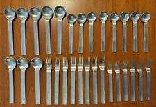 Gourmet Settings Pure Modern 31 PC Set 18/10 Stainless Steel Flatware Fork Spoon for sale  Shipping to South Africa