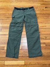 Pantalones convertibles Columbia para hombre 38x34 verde omni sombra pesca utilitarios de carga segunda mano  Embacar hacia Argentina