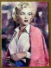Cartão de arte Marilyn Monroe #42 numerado limitado xx/50 Edward Vela assinado 2018, usado comprar usado  Enviando para Brazil
