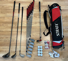 Mens Full Golf Clubs Set w/ Stand Bag - Cleveland/Mizuno Woods/Irons/Putter/Bag for sale  Shipping to South Africa