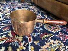 Vintage Copper Pot With Wooden Handle for sale  Shipping to South Africa