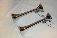 Chrome dual trumpet for sale  La Porte City