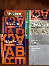 Usado, 6 piezas álgebra sajona 1 kit de educación en el hogar libro de texto, manual de soluciones, paquete de formularios de prueba segunda mano  Embacar hacia Argentina