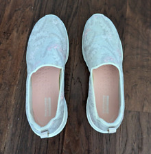 Used, Skechers Air Cooled GOGA Mat Slip-0n Sneakers Women Size 8.5 Beige Floral Print for sale  Shipping to South Africa