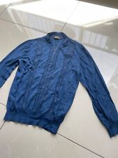 Used, Great RRP1995$ Men's ZILLI Pullover Sweater 42US/UK 52IT L Blue Cashmere & Silk for sale  Shipping to South Africa