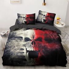 Conjuntos de cama 3D caveira conjunto de capa de edredom edredom cama king queen completo, usado comprar usado  Enviando para Brazil