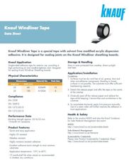 Knauf windliner tape for sale  NOTTINGHAM