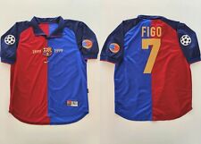 Camiseta FC Barcelona Figo 1999/00 Nike Home Centenary Champions tamanho G comprar usado  Enviando para Brazil