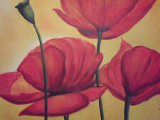 Abstract red poppies for sale  LONDON