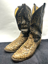 Justin Boots 6021 Mens Size 10D Western Snakeskin Cowboy Boots for sale  Shipping to South Africa