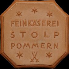 MARKA REKLAMOWA: Medal porcelanowy (1925). DROBNY SER STOLP / POMMERN - SŁUPSK., używany na sprzedaż  Wysyłka do Poland