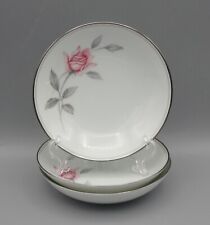 Noritake Rosemarie Juego de 3 Fruteros de Postre Blanco Rosa Platino Borde Japón segunda mano  Embacar hacia Argentina