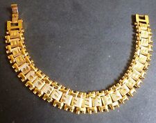 Folheado A Ouro Indiano homens/meninos Pulseira Fashion Jewellery Conjunto Bollywood 7" comprar usado  Enviando para Brazil