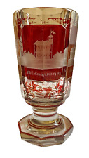 Biedermeier bohemian glass for sale  MANCHESTER