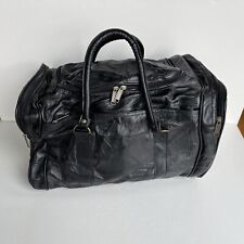Black leather duffle for sale  Northford