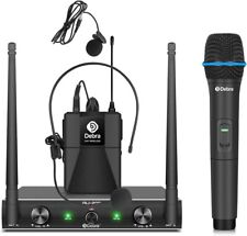 D Debra AU200 Pro UHF 2 Channel Wireless Microphone System With Bodypack Headset, used for sale  Shipping to South Africa