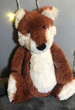 Used, Rare Jellycat Medium Bashful Fox Cub Retired Rust Dark Soft Plush Toy Cuddly 12" for sale  TEDDINGTON