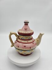Usado, Mini bule de chá decorativo vintage Debbie Munn Sakura cerâmica amarela rosa  comprar usado  Enviando para Brazil