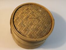 Premium Handcrafted 10" Bamboo  2 Tier Food Steamer with Lid-New for sale  Shipping to South Africa