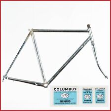 NOS OLMO SUPER LEVE COLUMBUS GENIUS QUADRO DE AÇO BICICLETA DE CORRIDA DE ESTRADA VINTAGE 53 comprar usado  Enviando para Brazil