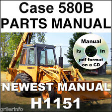 Case 580B Model 35 Loader Backhoe TLB PARTS MANUAL CATALOG Exploded Views H1151 for sale  USA