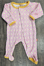 Baby Girl Clothes Magnificent Baby Newborn Magnetic Pink & Yellow Footed Outfit for sale  Shipping to South Africa