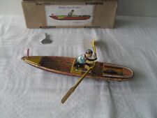 Used, Vintage Penny Tin Plate Clockwork Man In Rowing Boat Working Order. for sale  Shipping to South Africa