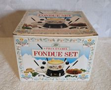 Vintage enamel fondue for sale  LEAMINGTON SPA