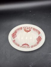 Royal Crownford Maroon Soap Dish Staffordshire Ironstone England for sale  Shipping to South Africa
