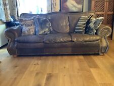Dfs brown leather for sale  WOTTON-UNDER-EDGE