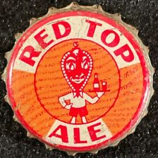 RED TOP ALE •MR. TOPPER GUY• CORK LINED BEER BOTTLE CAP CINCINNATI OHIO CROWN NC for sale  Shipping to South Africa