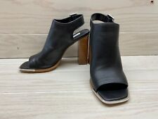 Usado, Sandalia de tacón de cubierta Steve Madden, talla 7,5 M, negra NUEVO PRECIO DE VENTA SUGERIDO POR EL FABRICANTE $109 segunda mano  Embacar hacia Mexico