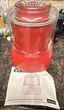 Used, Cuisinart Ice Cream Maker ICE-20R Red Yogurt, Ice Cream, Sorbet for sale  Shipping to South Africa